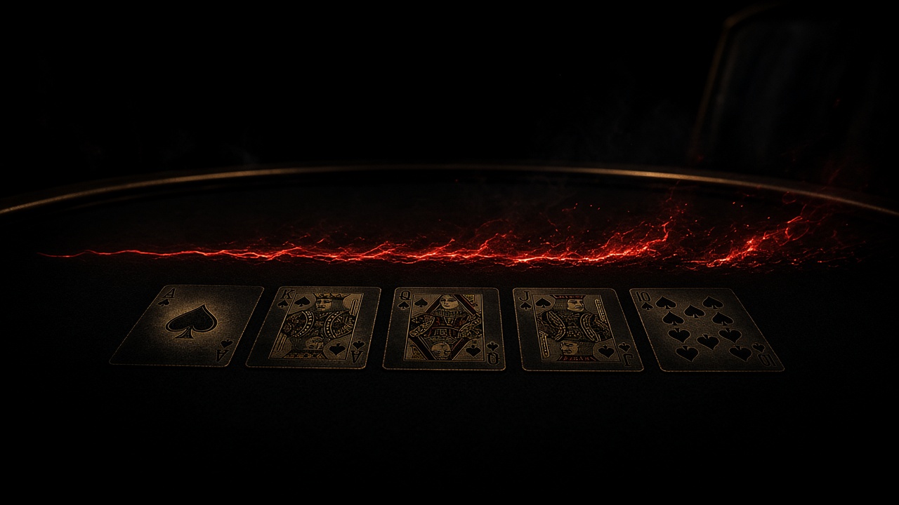 夜战连胜：黑毡上的一条红焰与五张暗金牌面